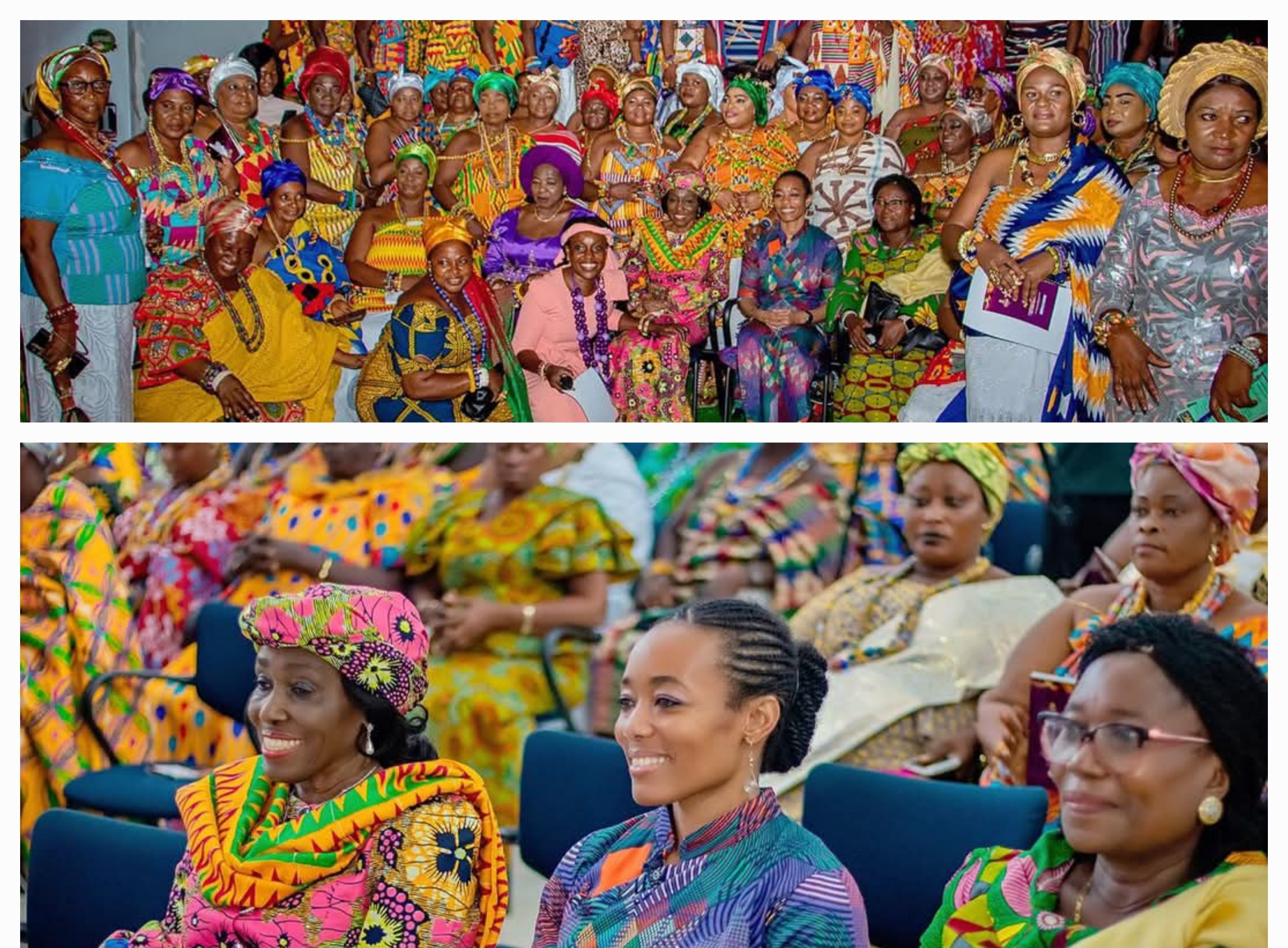 Nana Konadu Agyemang-Rawlings, former First Lady, and daughter Dr. Zenator Agyeman-Rawlings at “Gathering of the Royals”