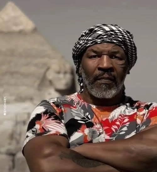 American Football Legend, Mike Tyson visits Pyramids in Egypt.