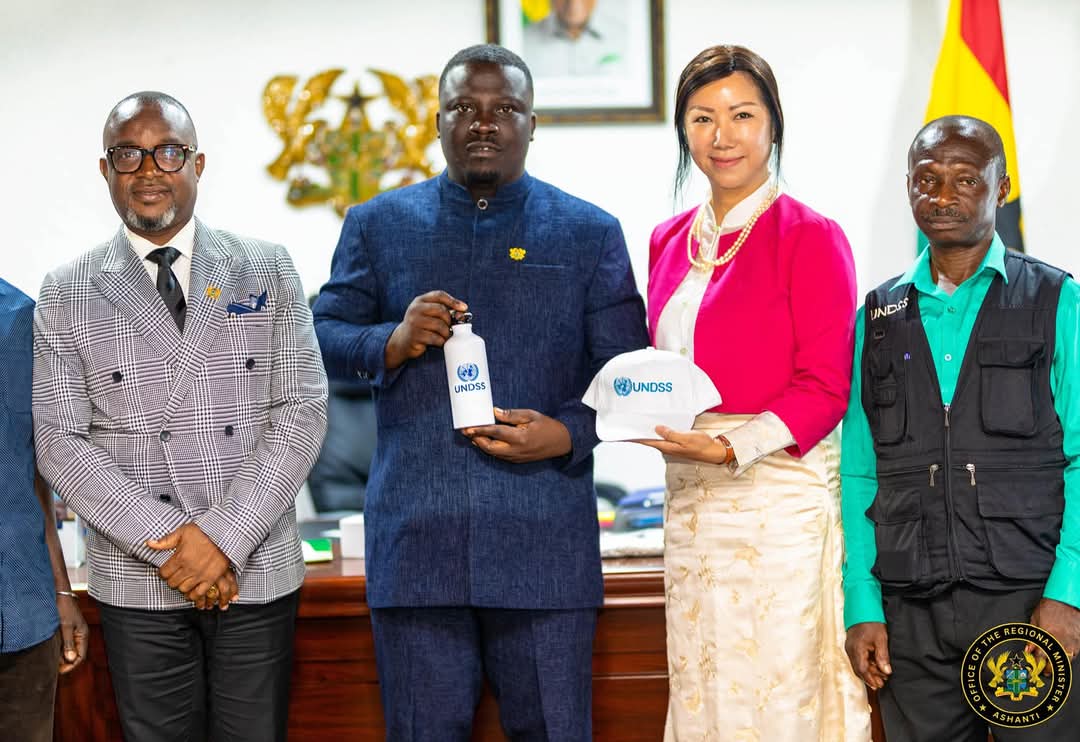 Ashanti Regional Minister, Dr. Amoakohene with Officials from the UN Delegation on Security after discussions.