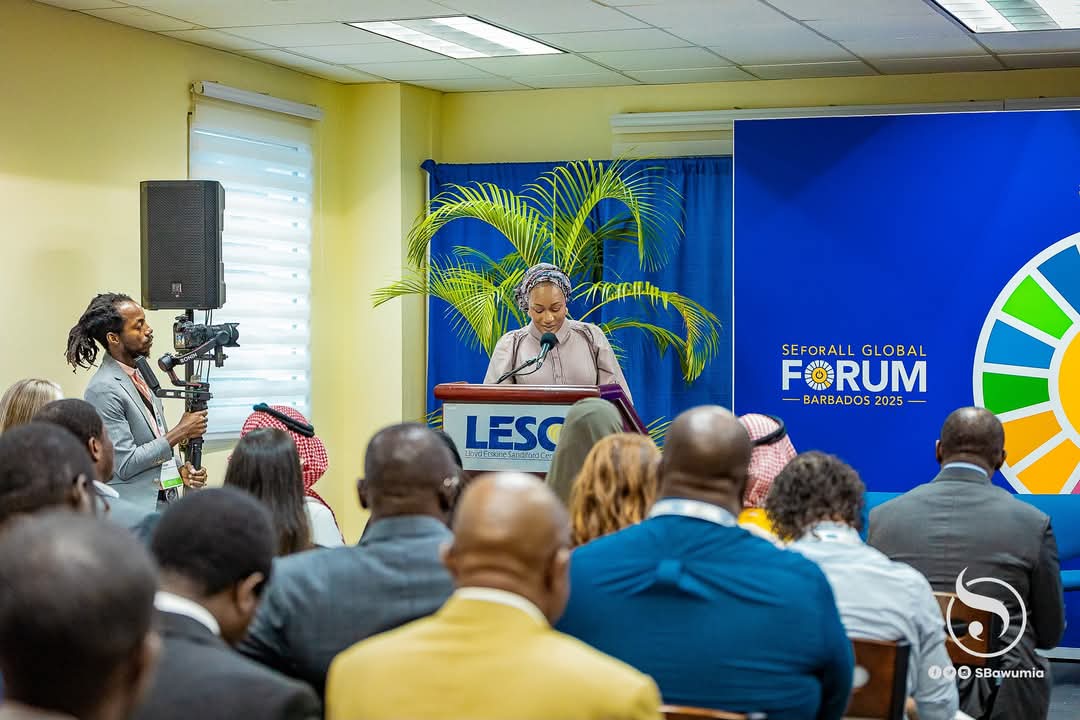 Samira Bawumia speaks at Clean Cooking Forum on climate change in Barbados