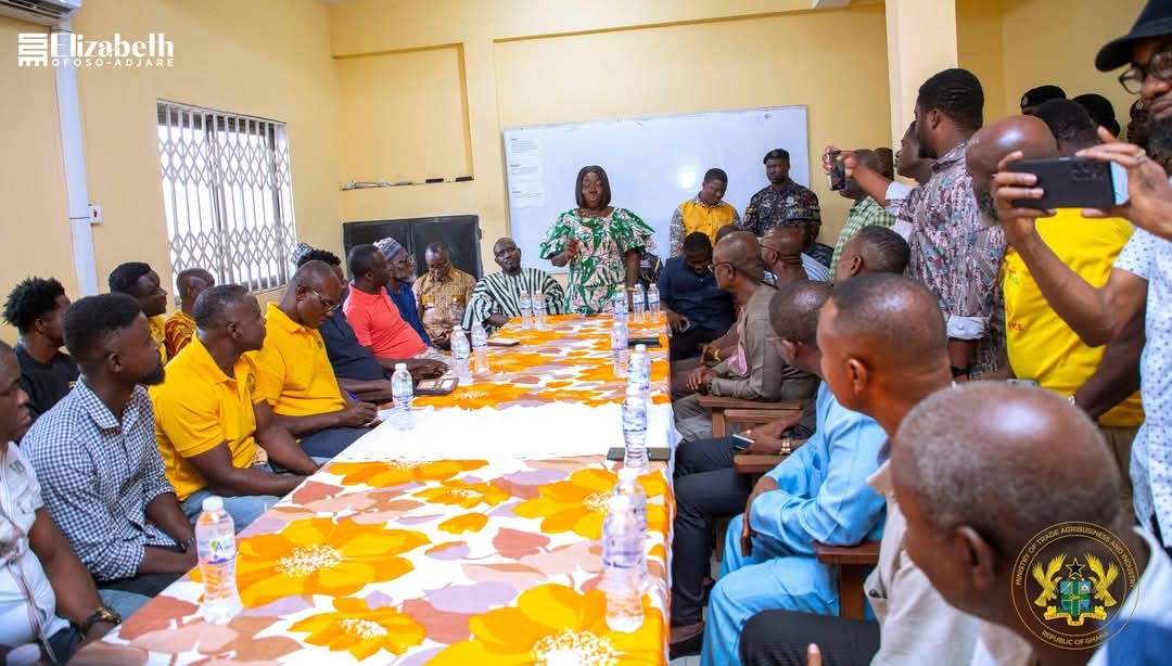 Elizabeth Ofosu-Adjare on meets with Suame Magazine Industrial Development Organization (SMIDO) at Kumasi, Ashanti Region.