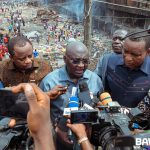 Dr Bawumia commiserates with fire victims at Adum.
