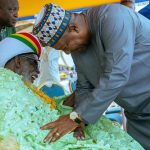President Mahama receives blessings from Chief Imam