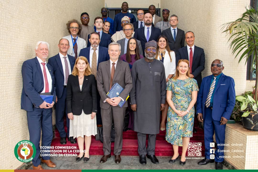 President of ECOWAS Commission Dr Omar Alieu Touray meets Heads of EU Delegation and Mission in West Africa