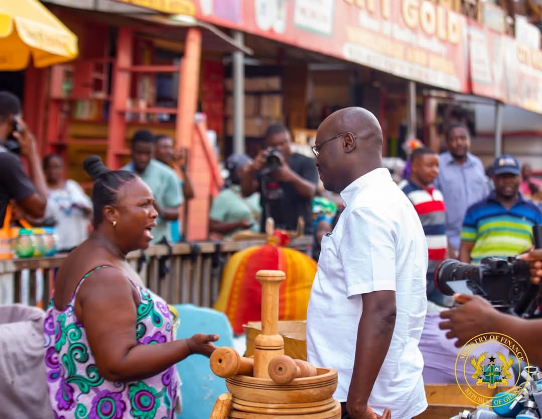 Dr. Ato Forson at Makola Market