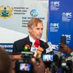 World Bank Senior Country Manager, IFC, Kyle Kelhofer speaks at Ghana's Business Ready Report event in Accra