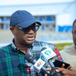 Stan Dogbey, Presidential Staffer speaking on Anti-flood initiative