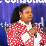 Rebecca Ekpe speaking at a Forum