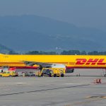 DHL Express is suspending deliveries to the US worth more than $800 (£603) because of a "significant increase" in red tape at customs following the introduction of President Donald Trump's new tariff regime.