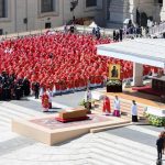 World Leaders, Clergy, Roman Catholic Faithful pay last respects to Pope Francis at St Peter's Square in Rome.
