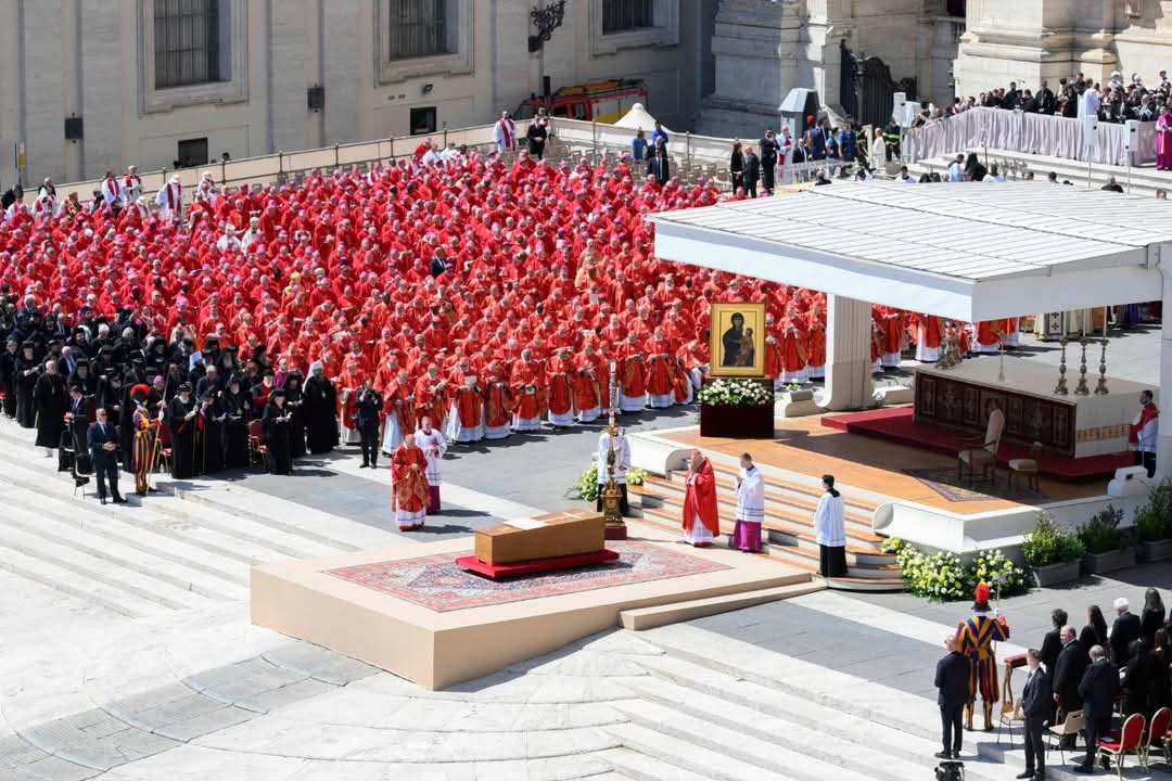 World Leaders, Clergy, Roman Catholic Faithful pay last respects to Pope Francis at St Peter's Square in Rome.
