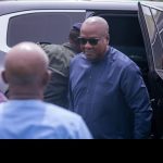 President Mahama arrives at Second Kwahu Business Forum in style.