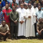 Department of Social Communication (DEPSOCOM) of the Sunyani Catholic Diocese in Sunyani with participants at a media training.