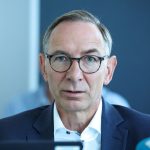Christof Guenther, Managing Director of InfraLeuna GmbH, speaks at a press conference at the Leuna Chemical Park, following a fire that broke out this morning. The managing director of a major pharmaceutical site in Germany has accused the country's politicians of pursuing the wrong course in energy policy.