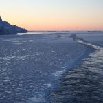 An icebreaker has made its way through the partially frozen Ilulissat Icefjord, while huge icebergs rise up next to it. Concern about the climate crisis plays only a minor role for employees in Germany, according to a study published on Saturday.