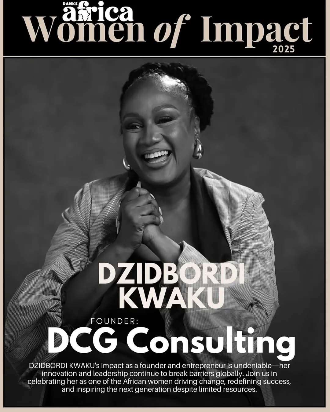 Dzibordi is Woman of Impact for 2025