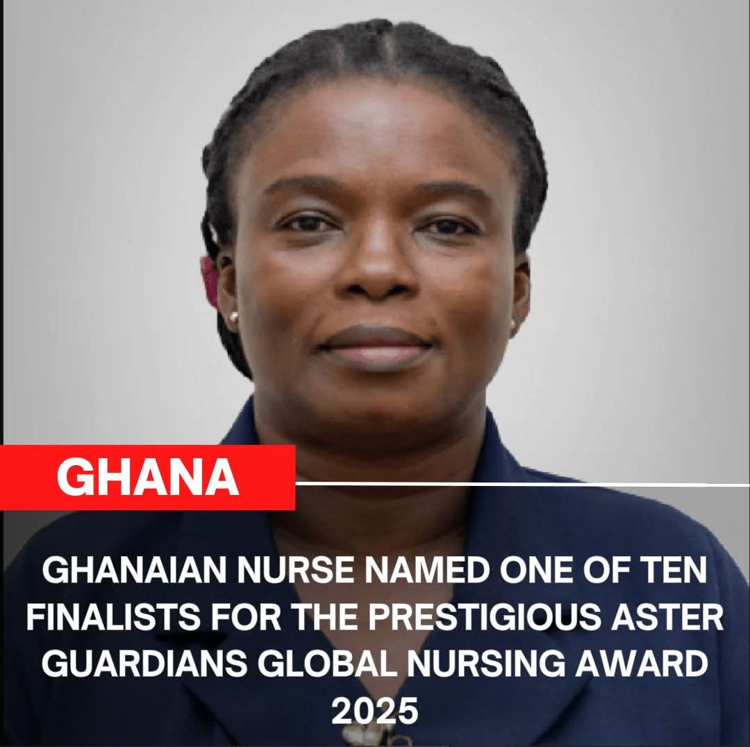 Ghanaian oncology nurse and educator, Naomi Oyoe Ohene Oti, has been named one of ten finalists for the prestigious Aster Guardians Global Nursing Award 2025.
