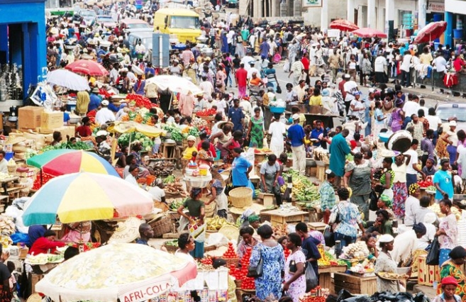 Market scenes in Ghana