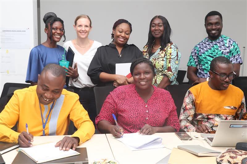 The official signing of the agreement took place at GIZ Governance & Peace office in Accra. 