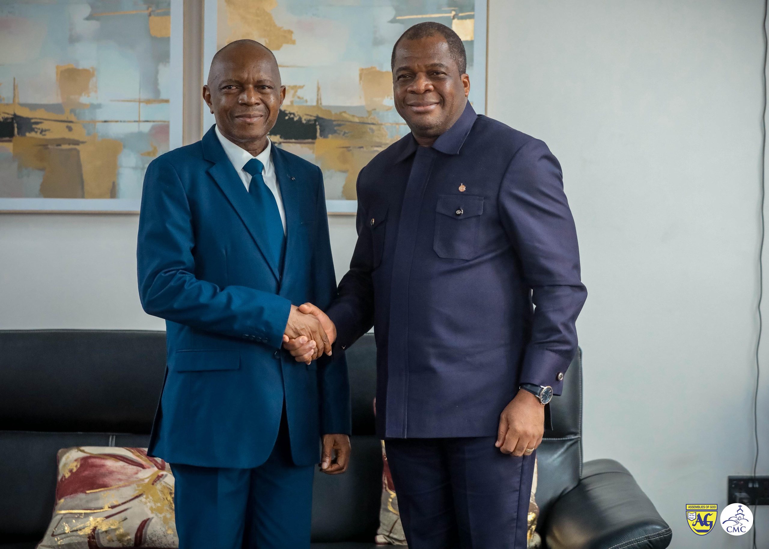 The General Superintendent (President) of Benin Assemblies of God, Rev Ben Gousou Soujie has paid a courtesy call on the General Superintendent of Assemblies of God, Ghana, Rev Stephen Wengam in Accra.