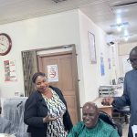 GJA Vice President Hopeful Rebecca Ekpe engaging Journalists at Graphic Communications Group Limited.