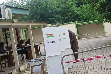 Voting progressing smoothly at Centre- Ghana Broadcasting Corporation in Accra.