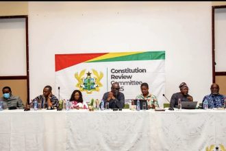 Constitution Review Committee on eighth zonal public engagement in Takoradi in the Western Region.
