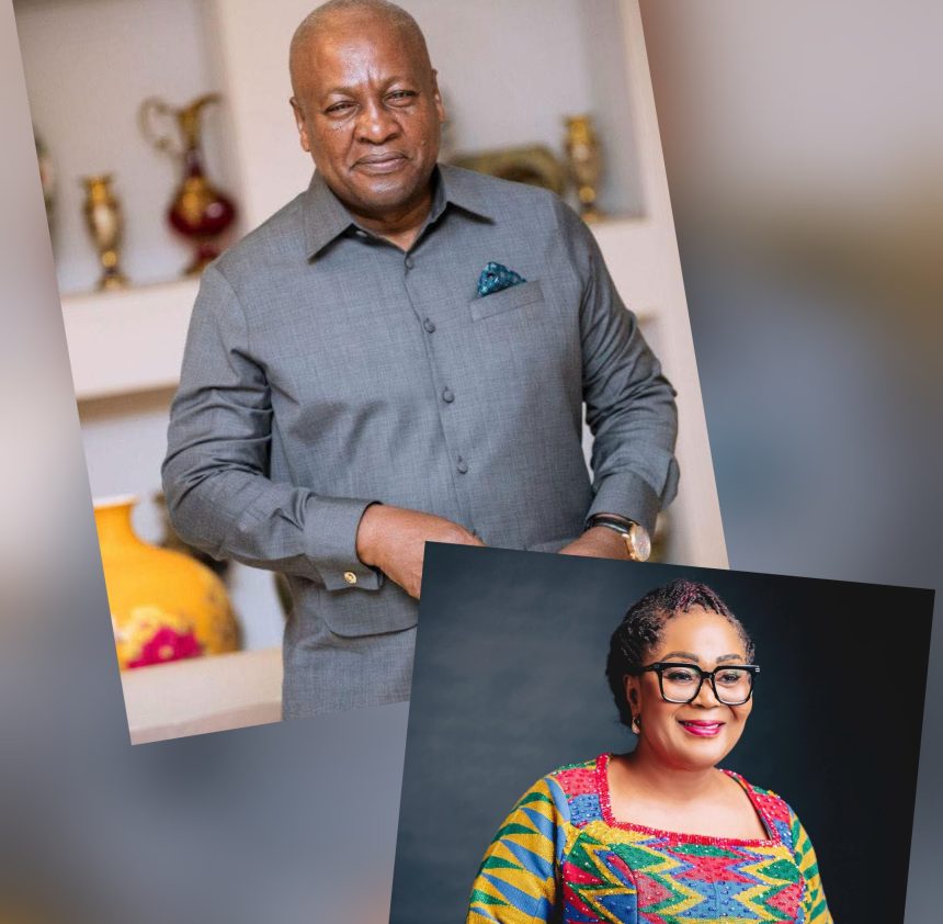 President Mahama and Wife Lordina.