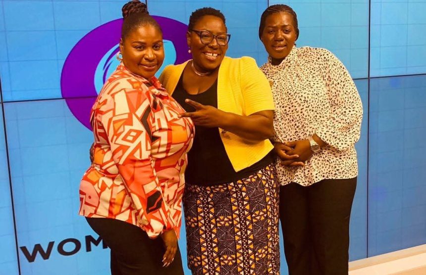 Rebecca Ekpe, Bertha Badu Agyei Share Journalism Journeys on GBC’s Women’s Voice- Photo -Rebecca Ekpe(Left), Bertha Badu Adjei(Right), Host Gloria Anderson (middle).