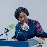 Vice President Opoku-Agyemang speaks at the Second Extraordinary Inter-Governmental Action Group Against Money Laundering in West Africa (GIABA) Ministerial Committee (GMC) meeting in Accra.