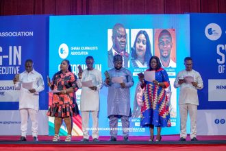 The new Executives are; President Albert Dwumfour, Vice President, Rebecca Ekpe , General Secretary, Dominic Hlordzi, Organizing Secretary, Sulemana Mustapha,  Treasurer Bertha Badu Agyei , Public Affairs Officer, Zadok Kwame Gyesi.