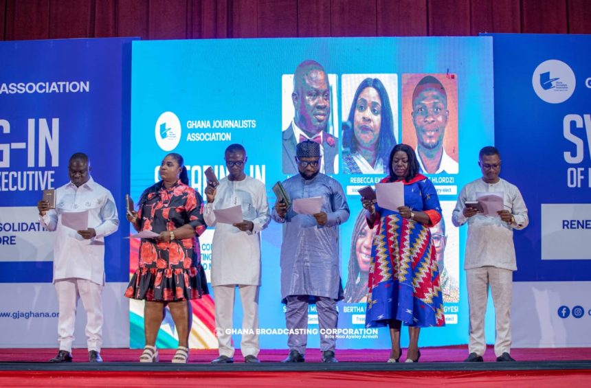 The new Executives are; President Albert Dwumfour, Vice President, Rebecca Ekpe , General Secretary, Dominic Hlordzi, Organizing Secretary, Sulemana Mustapha,  Treasurer Bertha Badu Agyei , Public Affairs Officer, Zadok Kwame Gyesi.