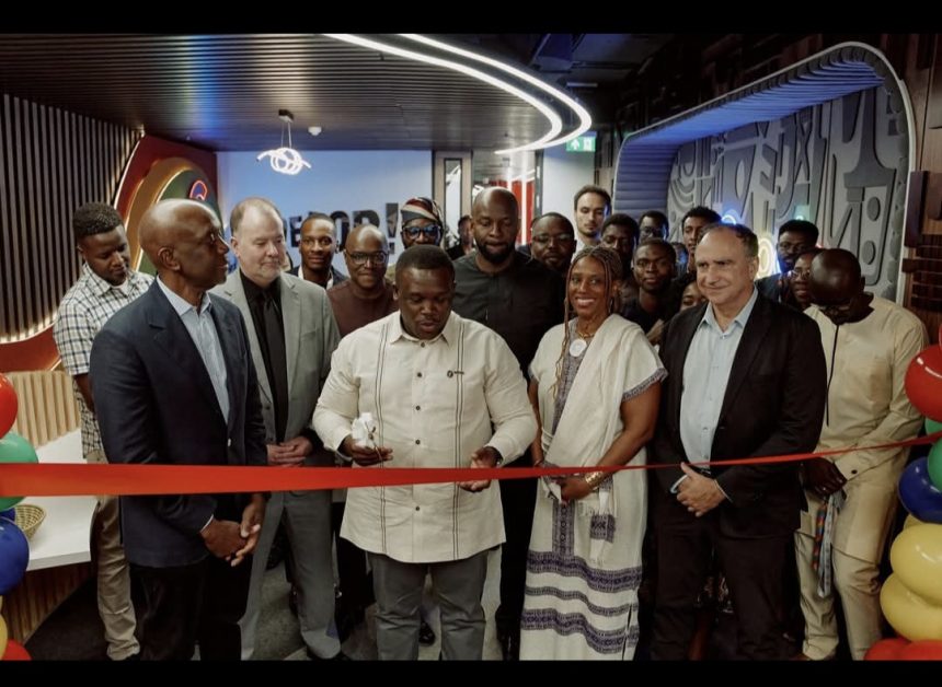 American company Google launches AI Community Center in Accra.