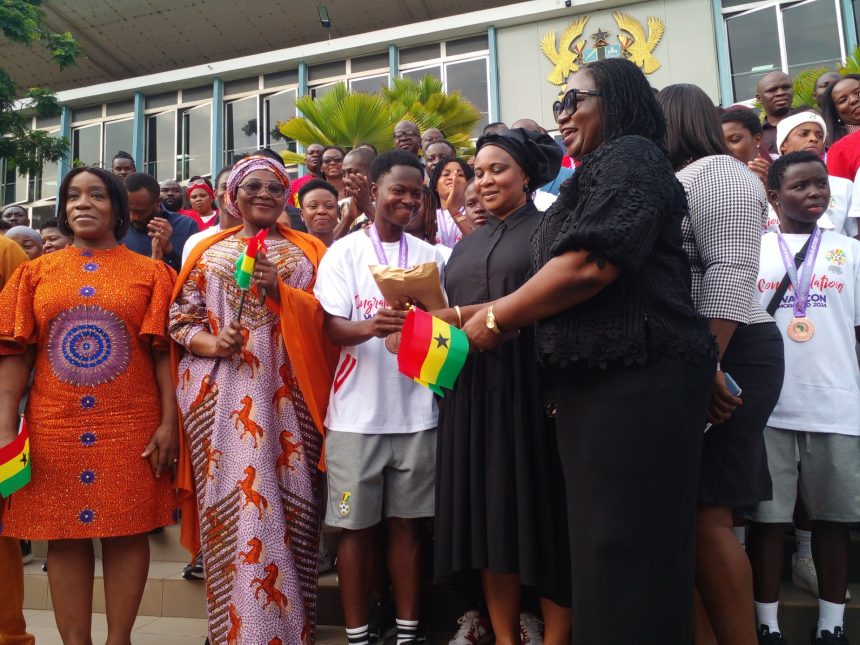 Minority Caucus in Parliament donates to Ghana's Black Queens.