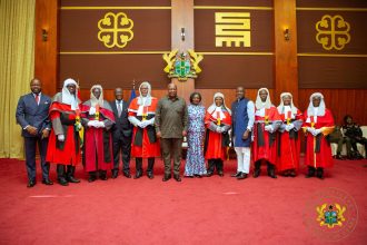 Speaking on behalf of his colleagues moments after they were sworn-in into office by President John Dramani Mahama at the Presidency in Accra, Mr Dzamefe expressed gratitude to the President for appointing them as Justices of the Supreme Court as per Article 144(2) of the Constitution of Ghana.