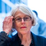 Margaretha Sudhof, special investigator into the procurement of coronavirus masks, arrives at the Budget Committee in the German Bundestag.