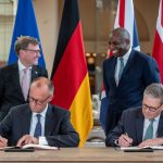 German Chancellor Friedrich Merz and UK Prime Minister Keir Starmer sign a new friendship treaty.