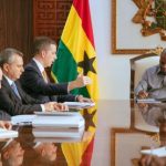 President John Dramani Mahama and Mr Alex Soros, US Billionaire hold talks at Presidency.