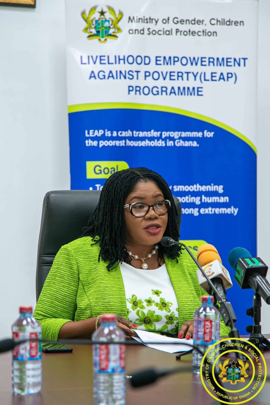 Dr. Agnes Naa Momo Lartey, Minister of Gender, Children and Social Protection.