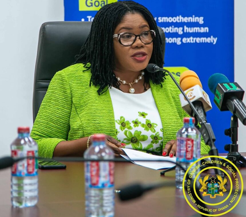 Dr. Agnes Naa Momo Lartey, Minister of Gender, Children and Social Protection.