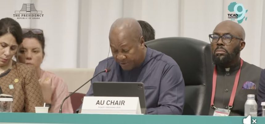 President John Mahama Co-Chairs plenary session at TICAD in Yokohama, Japan.
