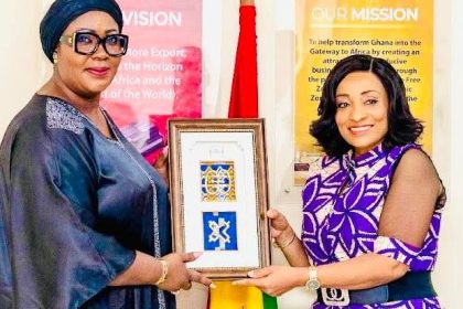 Madam Zita Benson (Right) and Dr. Mary Awusi.