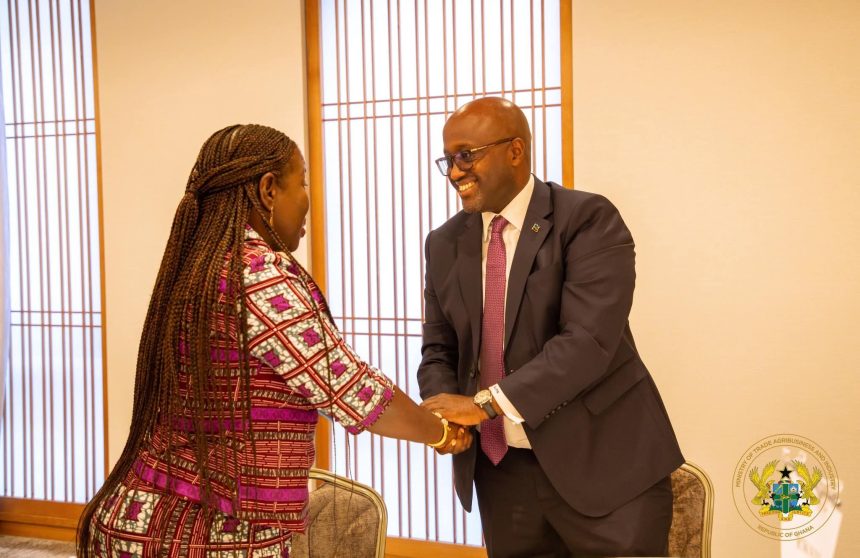 Trade Minister, Ofosu-Agyare meets with Japanese investors in Tokyo.