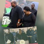 President Mahama, Wife Lordina, speaking at the Evening of Reflections in memory of the eight who died in the Helicopter crash in the Ashanti Region.
