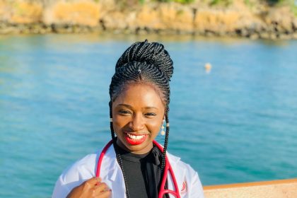 Dr. Caroline Beauty Apreku, a 2025 graduate of St. George’s University (SGU) School of Medicine.