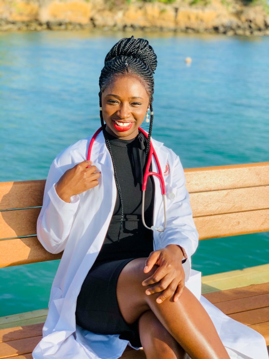 Dr. Caroline Beauty Apreku, a 2025 graduate of St. George’s University (SGU) School of Medicine.