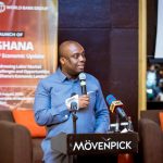 Deputy Finance Minister, Ampen- Nyarko speaks at World Bank event in Accra.