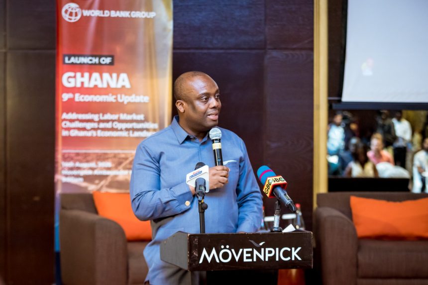 Deputy Finance Minister, Ampen- Nyarko speaks at World Bank event in Accra.