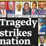 Ghana's newspaper the Daily Graphic coverage of the helicopter crash.