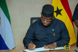 Sierra Leonean President Dr Julius Maada Bio.